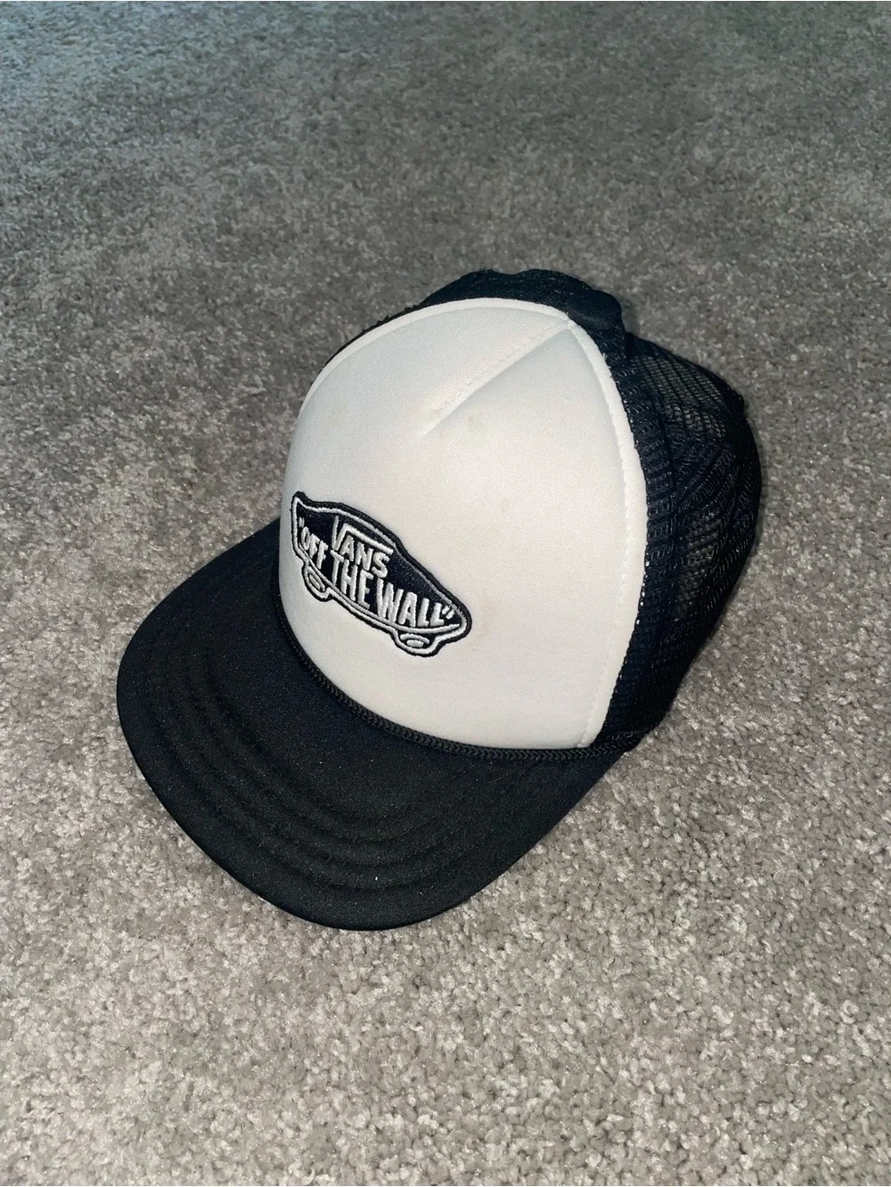 Vans Kids Black & White Trucker Cap